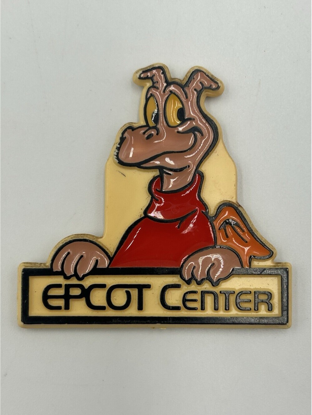VINTAGE 1982 Walt Disney World EPCOT CENTER Figment Dragon Fridge Magnet